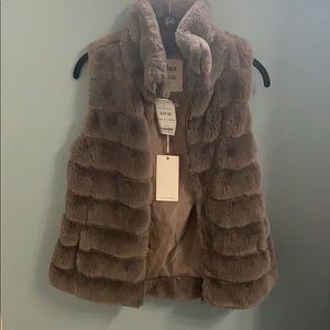 Faux fur vest